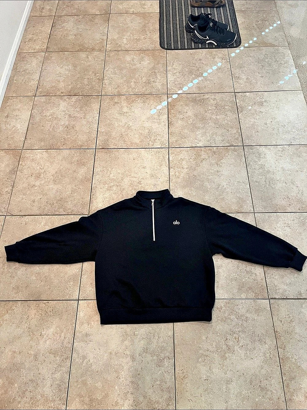 Alo Black Half-Zip Pullover